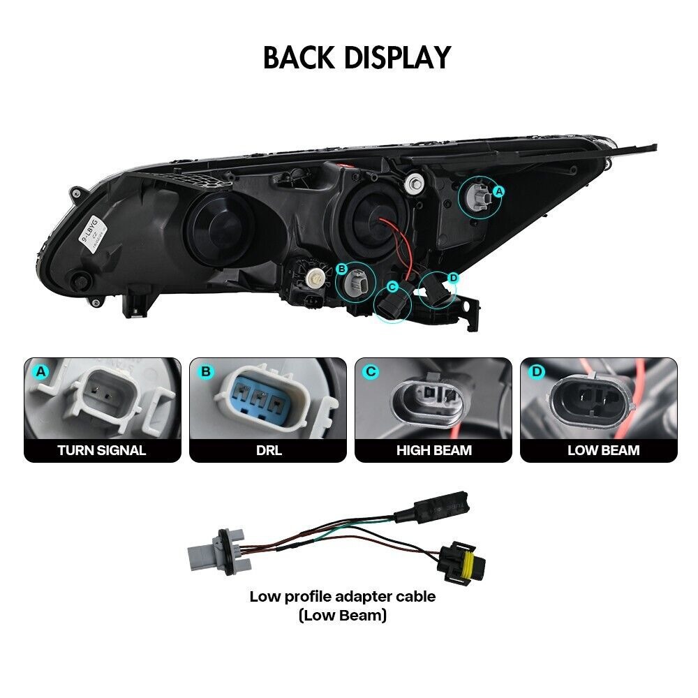 Aplicable a 14 - 15 nueve generaciones de conjunto de faro Accord modificado Lamporghini LED luz diurna luz de dirección de corriente