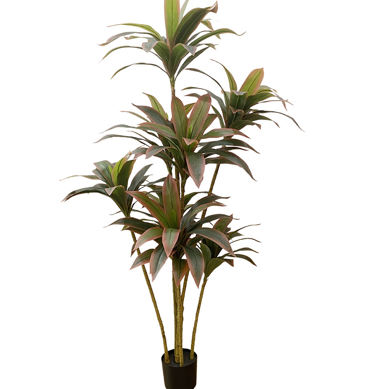 Simulación de plantación verde plantación en maceta de árboles de Brasil de lujo ligero de alta gama sala de estar interior gran planta de decoración biónica