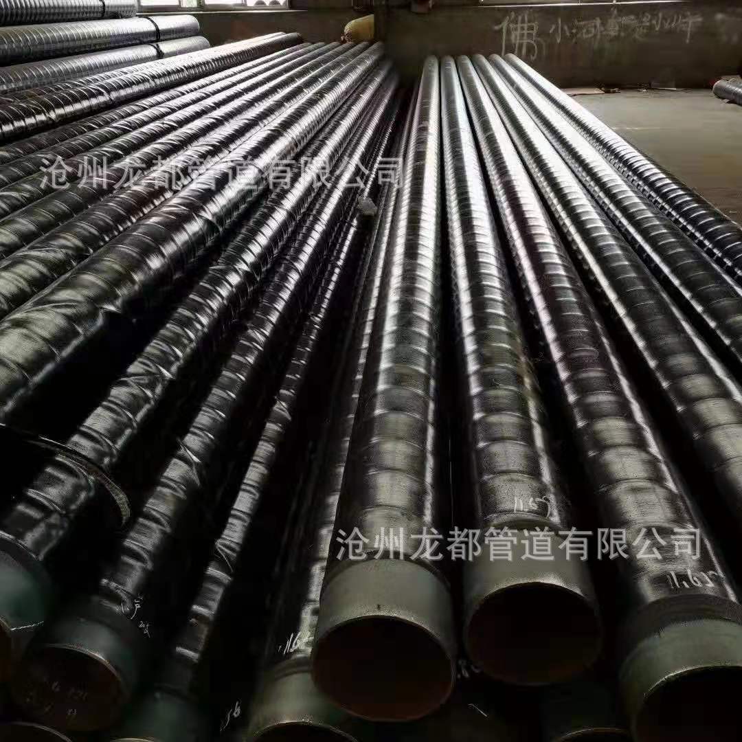 天然气用3pe防腐电阻焊直缝钢管 三层pe加强级无缝管（现货厂家）