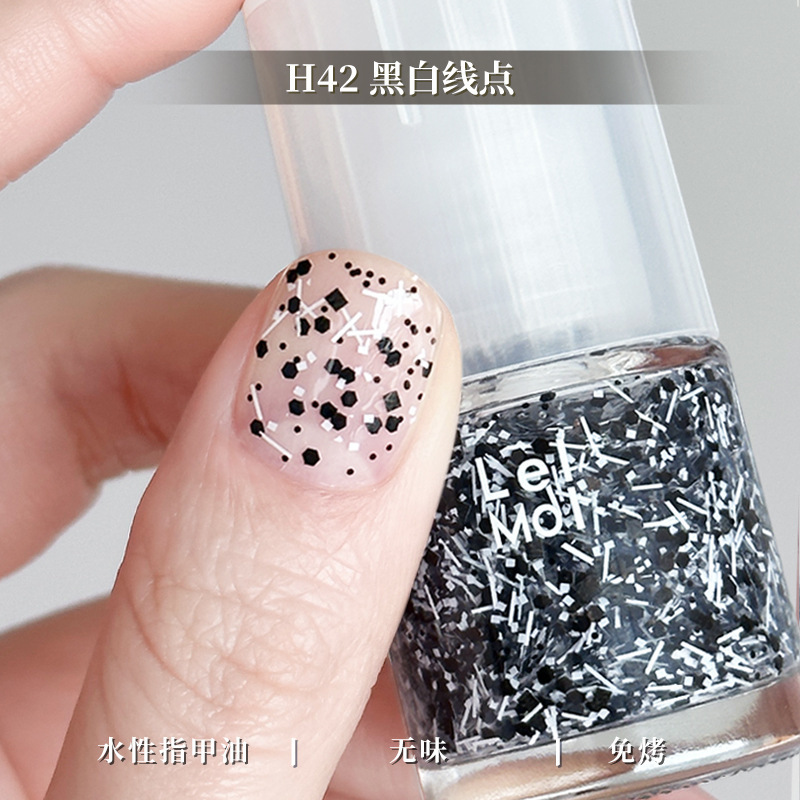 水性可撕拉Lellmoll艻茉12free指甲油免烤快干持久无味|undefined