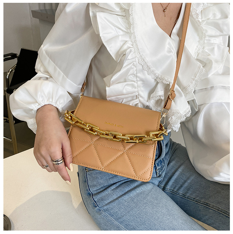 255g Weight Synthetic Leather Lining Material Magnetic Buckle Closure Type Single Shoulder Strap Strap Type Square Bag Bags Type Pu Leather Material Solid Color Pattern Streetwear Style Square Shape Khaki, White, Red, Black Color Small Size Small Pu Leather Streetwear Square Bag 9