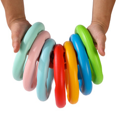 幼兒園早操親子運動會器械道具有無聲塑料體操手環兒童舞蹈空心圈