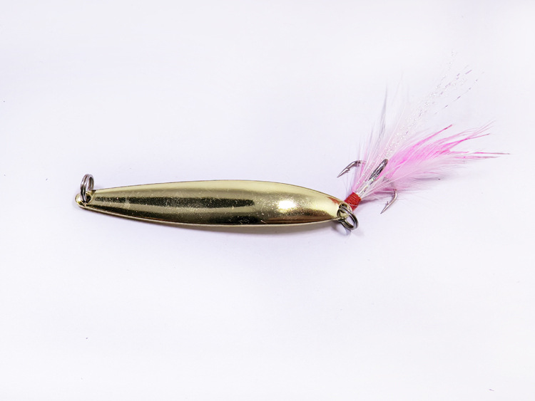 Tied capillary willow leaf sequin gold 10g/7cm