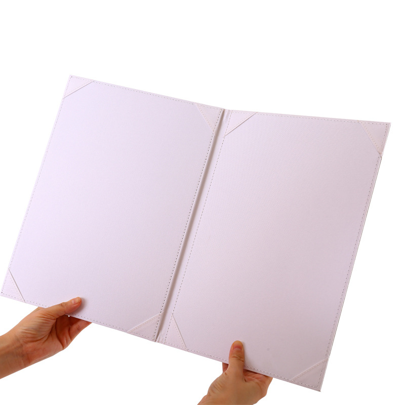 가죽 파일 폴더, 사무용 문서 폴더, 다중 페이지 분류 정리 폴더, 비즈니스용 심플 디자인, 사양 맞춤 가능, 로고 인쇄 가능