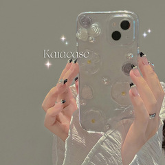 Gel-Backlit Glitter Flowers Case for Apple iPhone 13 Pro Max, iPhone 12 New Model, 11 Silicone Case, X-Female, XR Soft