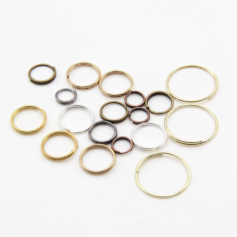 Оптовая Продажа с фабрики DIY Половина золота небольшие ювелирные изделия соединительное кольцо провода 6-14 мм Жесткая стальная проволока Гальваническое кольцо