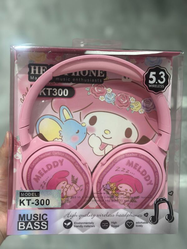 KT300 新しいクロスボーダーヘッドマウント漫画ワイヤレス Bluetooth ヘッドセットラブブ学生外国貿易 Bluetooth ヘッドセット工場|undefined