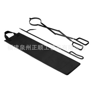 Bonfire Fireplace Fire Tongs Tool Production Cross-Border Popular Fire Stick Easy to Disassemble Wooden Handle Fireplace Poker