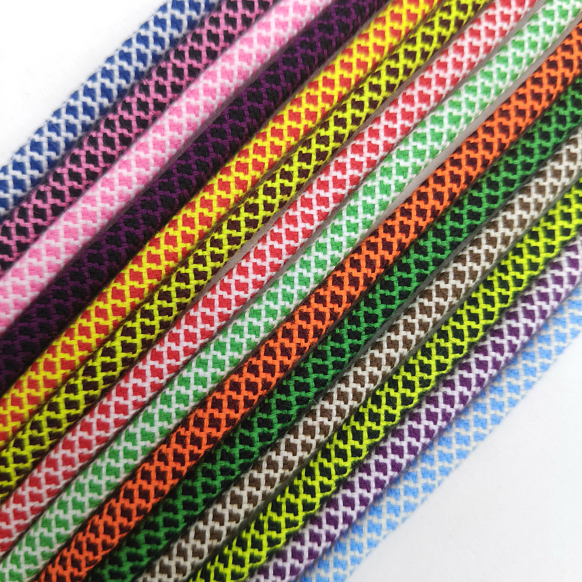 48 color 5mm poliéster algodón color dragón escamas jersey cuerda de dibujo cuerda redonda de color núcleo trenzado pantalones deportivos cuerda de cintura