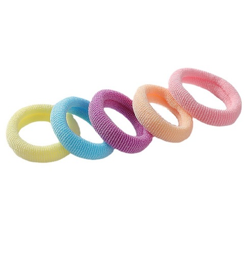 Korean high elastic small rubber band small children's hair ring girl hair rope cute head rope towel ring leather case for women