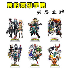 【Double Layer】My Hero Academia Large Figure Green Gran Torino and Deku with Shoto Todoroki Anime Shelf Decor