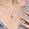Brand necklace, advanced small design chain for key bag , simple and elegant design, Birthday gift, light luxury style