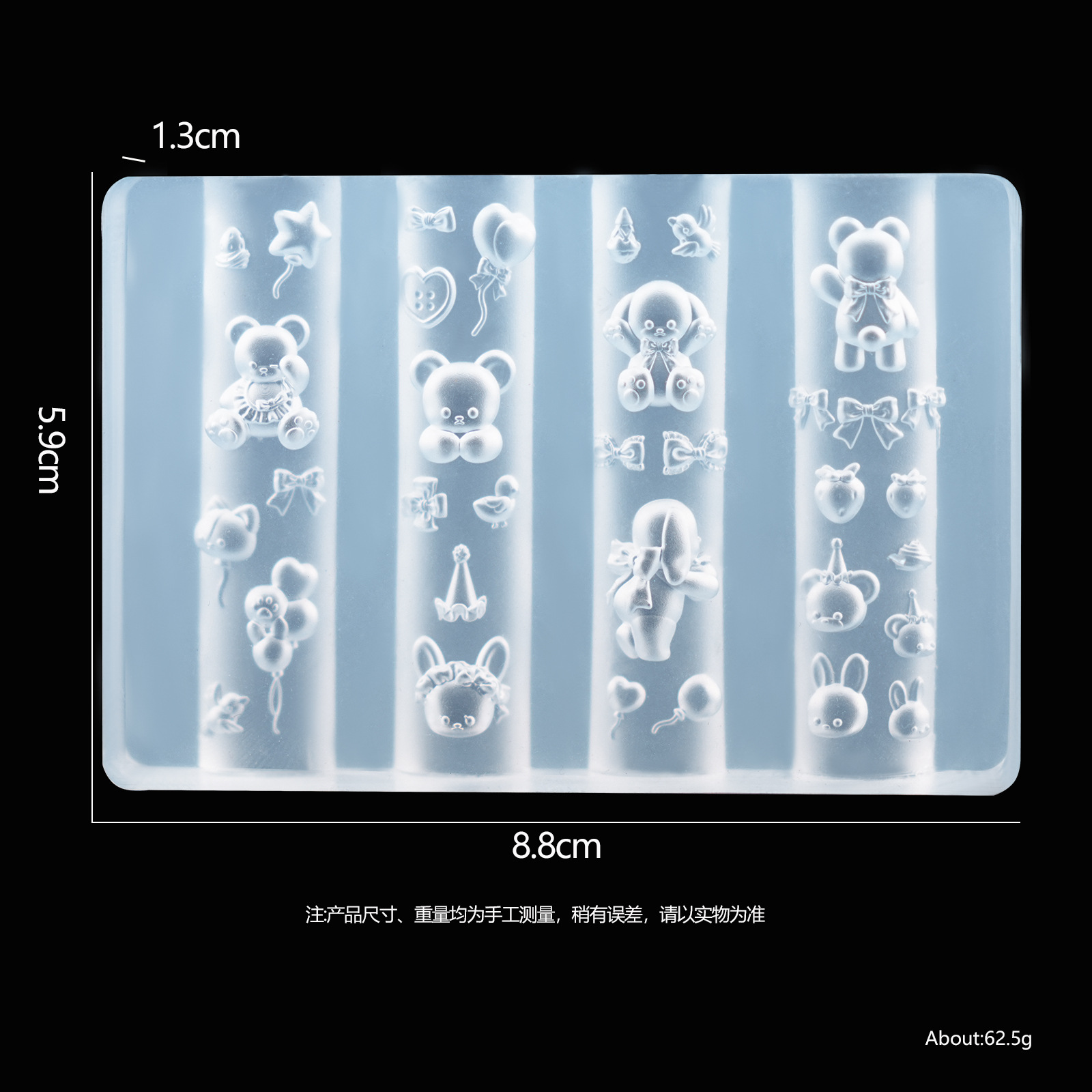 Molde de silicona para uñas transfronterizas, encaje francés, dibujos animados, flores, tulipanes, mariposas, uñas, joyas, herramientas al por mayor
