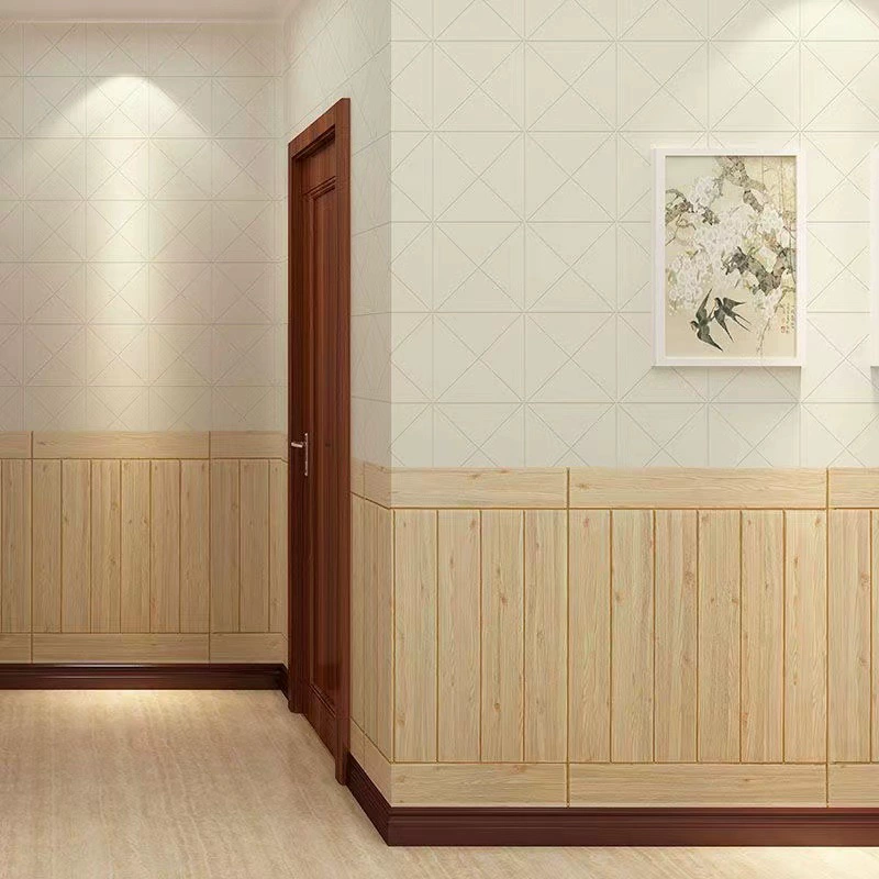 Self‑adhesive 3D wall panels, PVC foam collision protection, 70×70 cm per piece