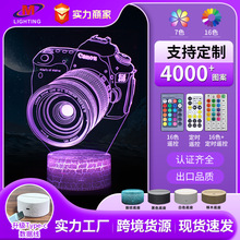 跨境冥想相机视觉3d小夜灯静物抽象系列七彩LED礼品小投影夜光