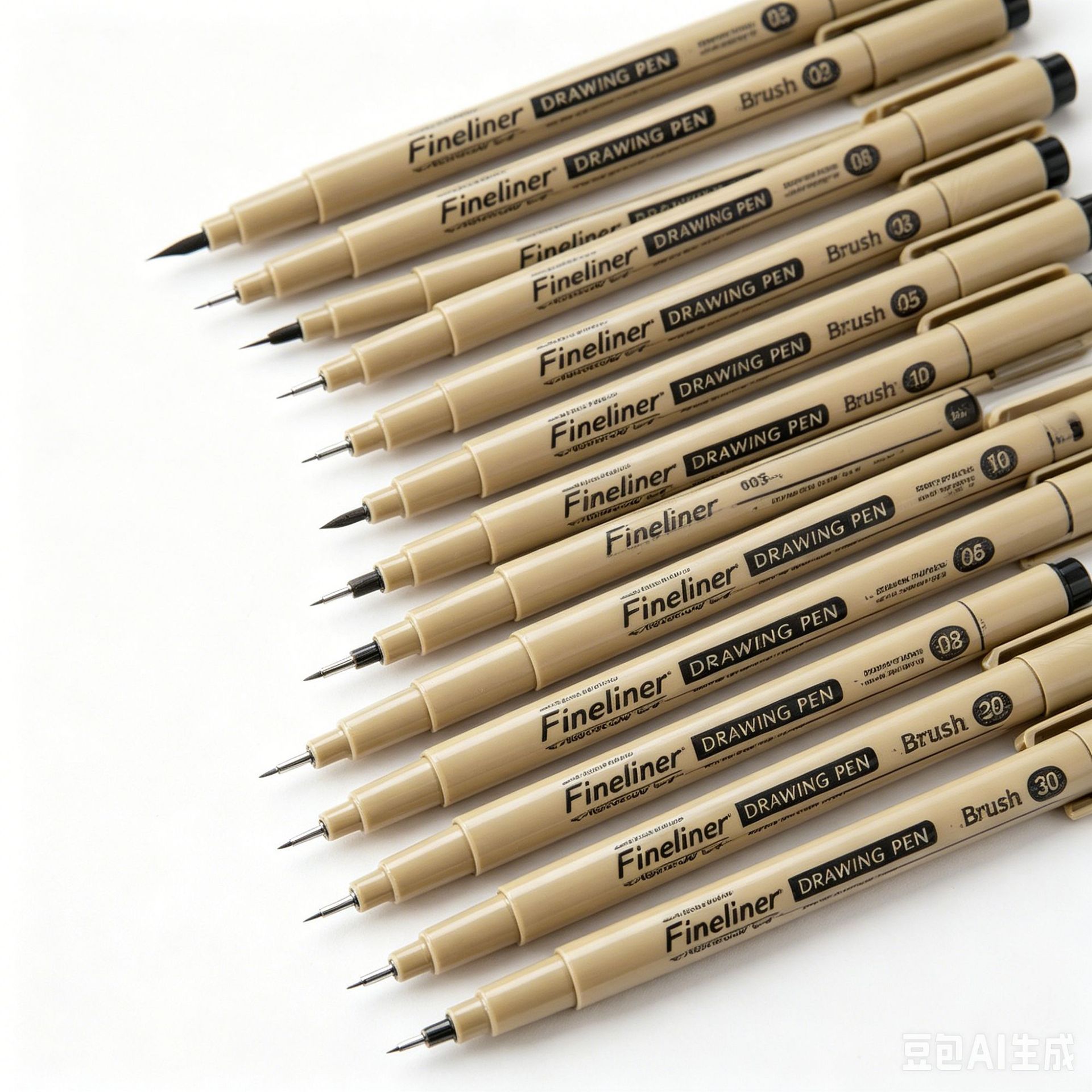 Cross-border wholesale black fine-tip pen set for art, hand-drawing, line sketching, comic design, and detailed painting