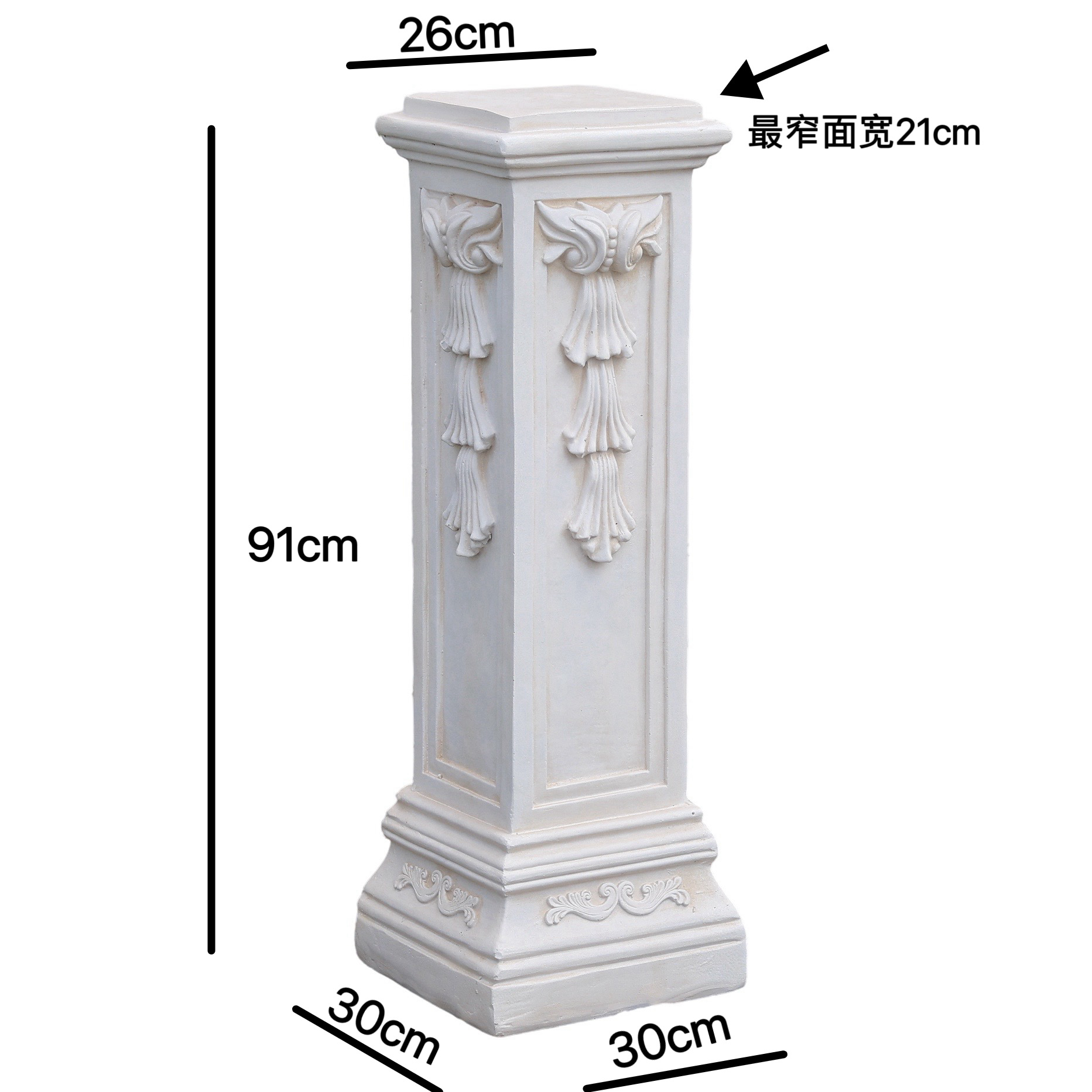 Base de Columna Romana para Macetas de Óxido de Magnesio Decorativa para Jardín y Bodas image 9
