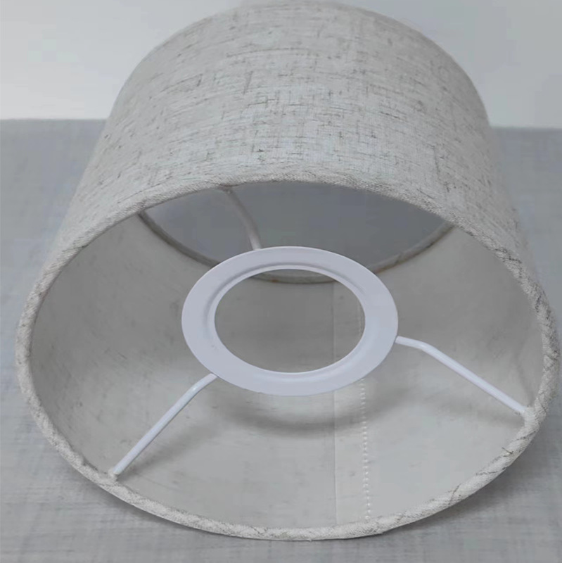 Pantalla de tela de lino cuadrada lámpara de mesa sombra de noche dormitorio pantalla lámpara de pie Shell Pantalla de PVC Personalización de fábrica