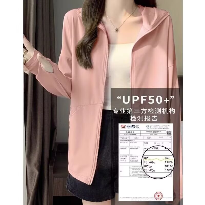 Dropshipping cross-border ice silk sunscreen clothing for women, 2026 new summer model, UV protection, loose and versatile
