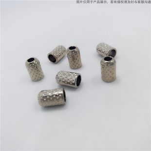Bullet-shaped Rope Buckle Granular Surface Clothing Luggage Shoelaces Accessories Coat Luggage Metal Rope Head