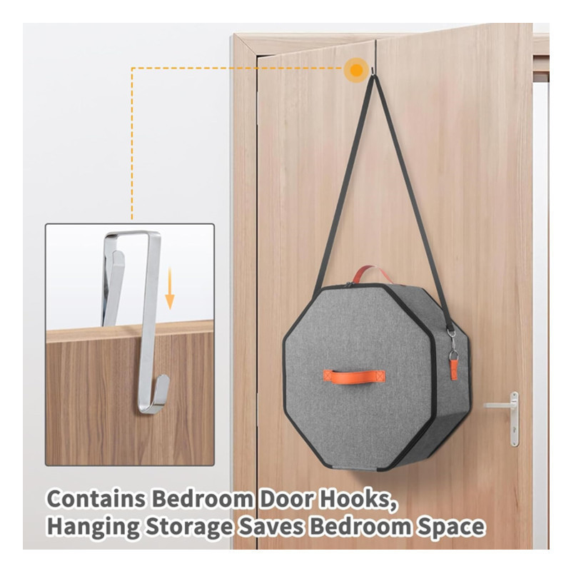 Inventario transfronterizo nueva caja de sombrero portátil para hombres y mujeres con gancho de puerta bolsa de almacenamiento caja de almacenamiento de sombrero de béisbol