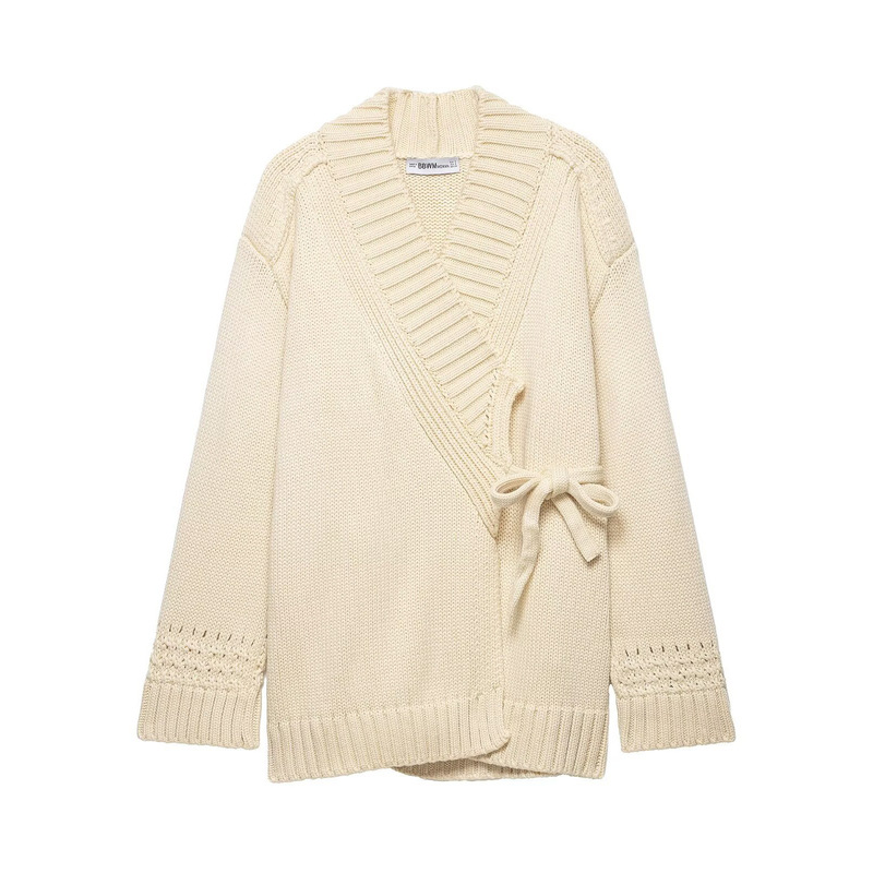 2026 Spring New Product European and American Cross-Border Women's Street Fashion Knitted Double-Breasted Kimono-Style Jacket W03 7105 2026 Spring New Product European and American Cross-Border Women's Street Fashion Knitted Double-Breasted Kimono-Style Jacket W03 7105