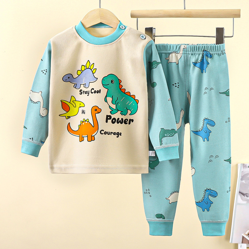 子供用下着セット 純綿 男の子 秋用パジャマ 女の子 秋服 秋パンツ ホームウェア 子供服 卸売 漫画柄|undefined