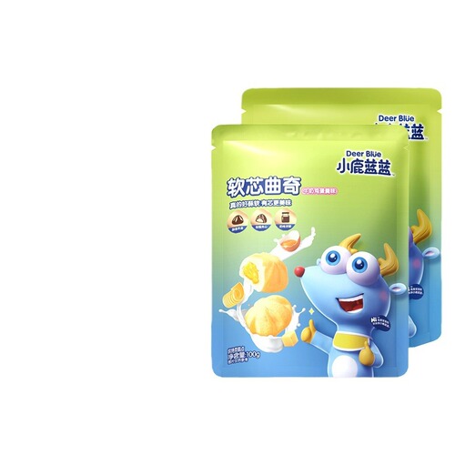 Official Flag Little Deer Blue Soft Heart Biscuit Snack Teething Stick Cookie Infant and Toddler Food Recipe 