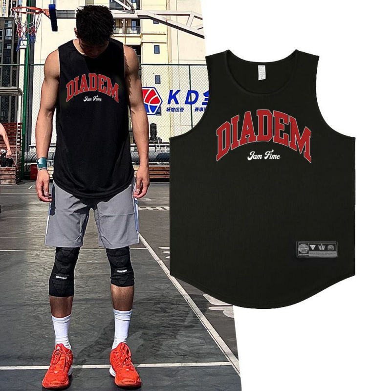 Diadem American Quick-Drying Round Neck Training Vest T-Shirt Loose Breathable Mesh Summer Youth Shooting Training Clothing