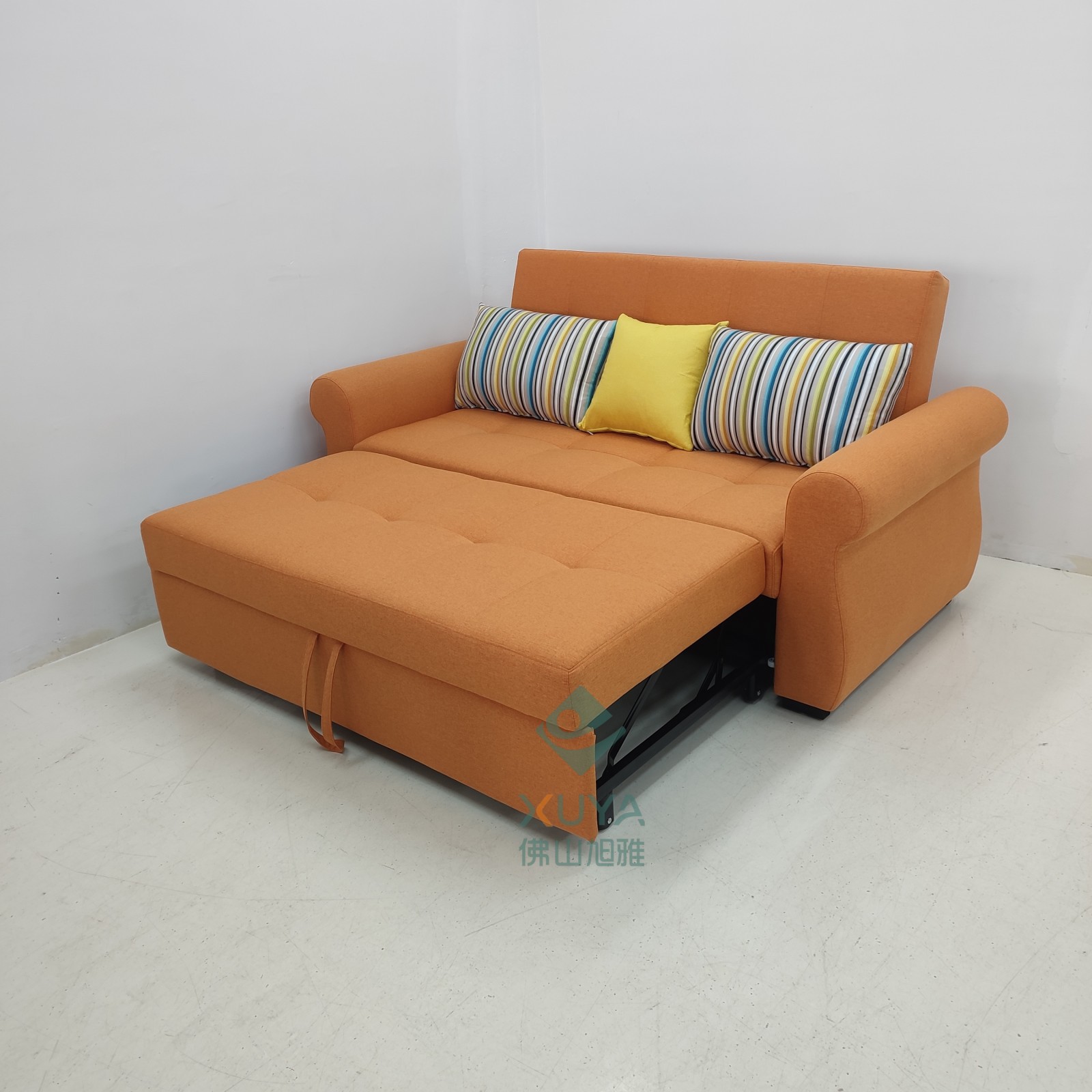 Art de cuero multifuncional moderno simple sofá cama plegable en la sala de estar dormitorio pequeño apartamento sofá cama
