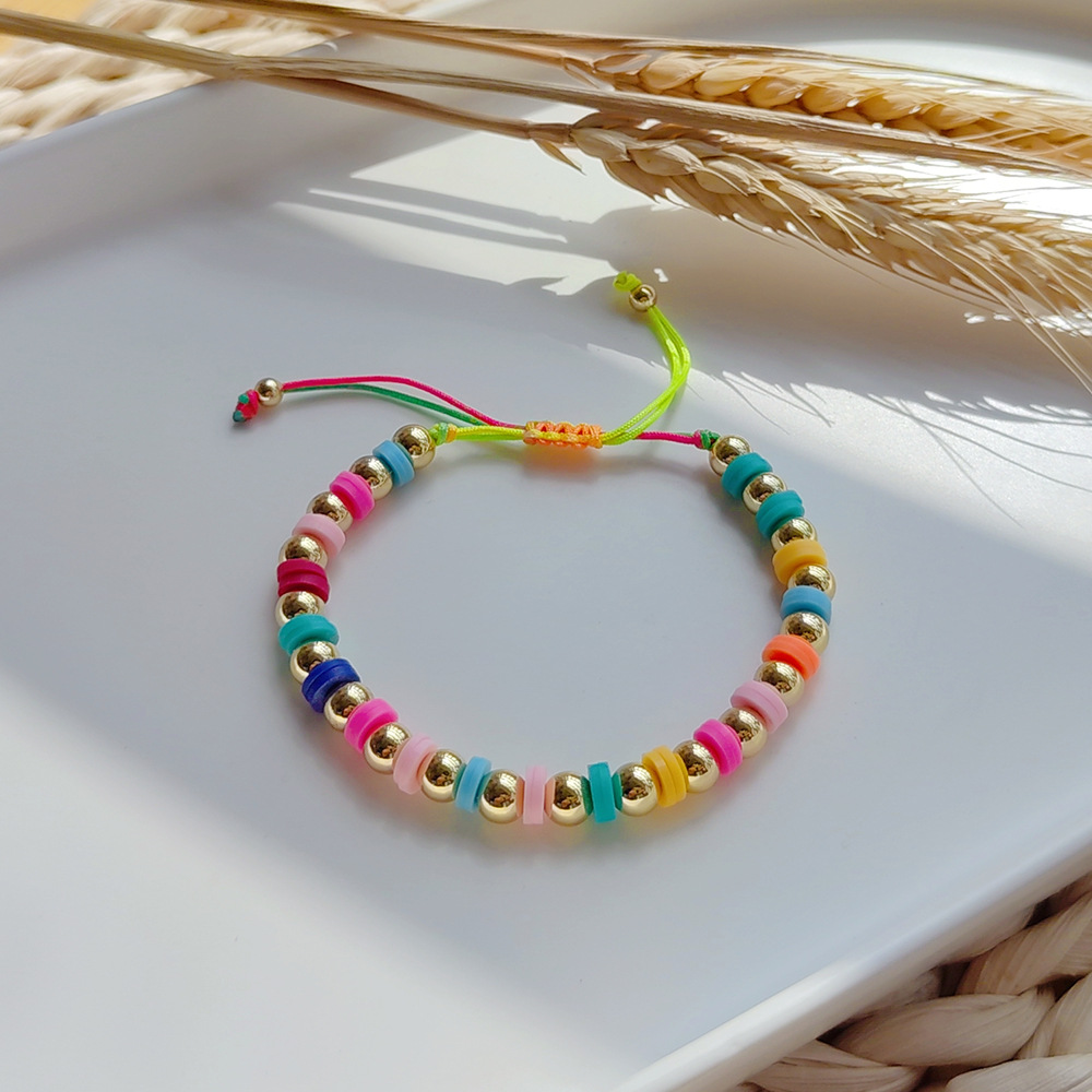 18g Weight 1 Piece Fashion Geometric Soft Clay Knitting Women's Bracelets