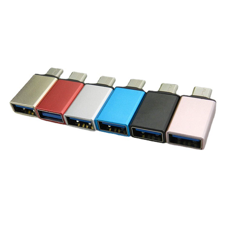 Подходит для Huawei, Xiaomi и Android, OTG-переходник Type‑C на USB (алюминиевый), для флешки и мыши