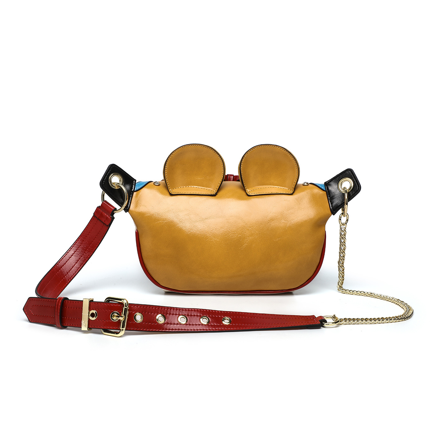 Animal encantador bolso de pecho de dibujos animados banco cadena de diamante de alta calidad PU damas sensación de diseño casual universal 2862 #