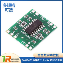 ΢�͔��ֹ��Ű� 2*3W D� PAM8403���Ű� 2.5��5V ��USB���