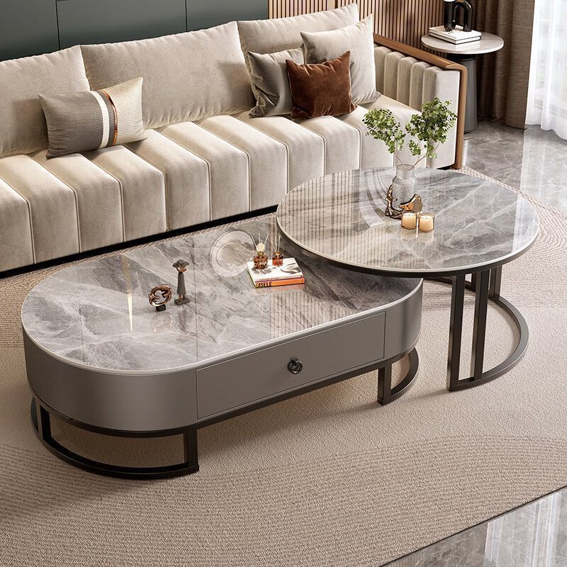 블랙 프레임 그레이 캐비닛 (유광 모던 그레이 + 유광 모던 그레이)