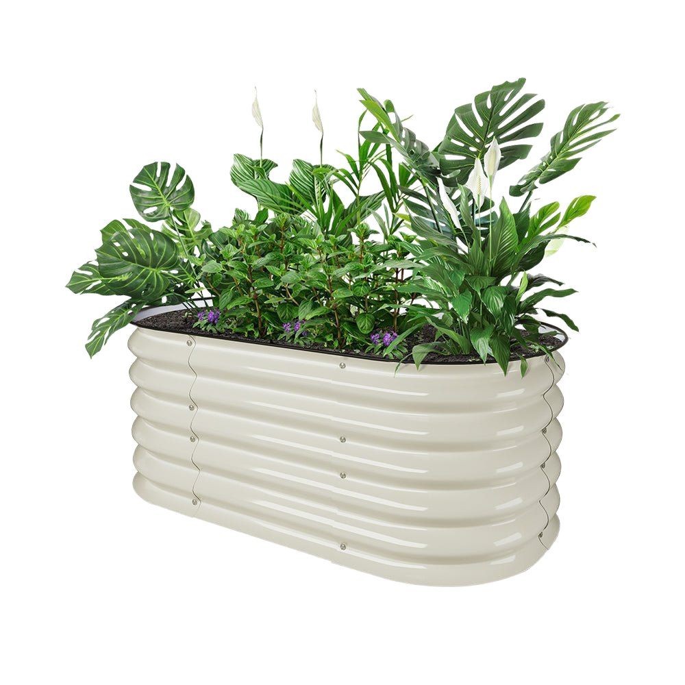 Caja de plantación de cama de jardín de metal, cama de plantación de vegetales combinada, caja de flores al aire libre norteamericana, maceta de flores