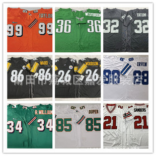 Foreign Trade Supply Basketball Jerseys Dolphins Steelers Seahawks Cowboys Packers Eagles Embroidery Foreign Trade Wholesale
