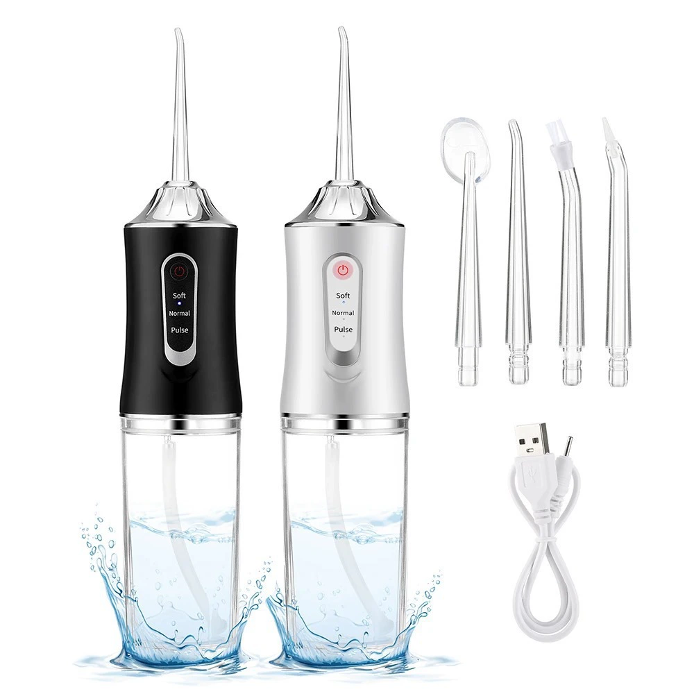 Портативный ирригатор Dentor, беспроводной водный флоссер 3 режима, USB‑перезарядка (компактный)