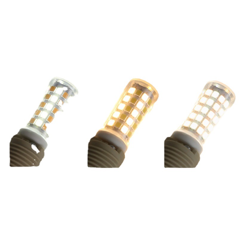 Bombilla LED pequeña superbrillante con base de tornillo para iluminación del hogar, lámpara de bajo consumo con tres colores de luz blanca cálida, fuente de luz G9 para candelabro de cristal L.
