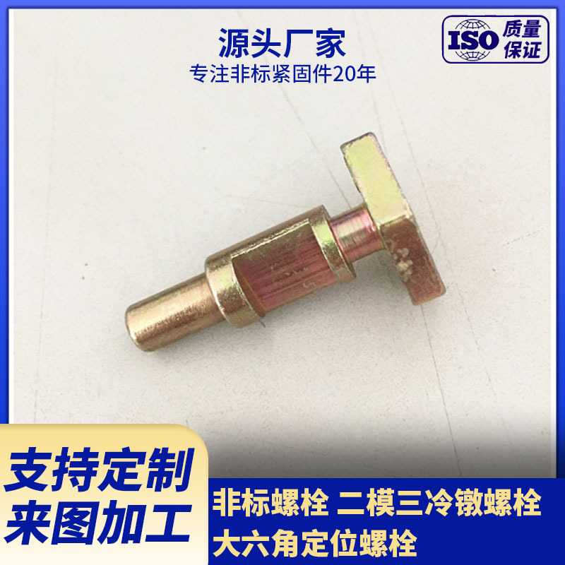 厂家生产六角头带槽螺栓 定位螺丝