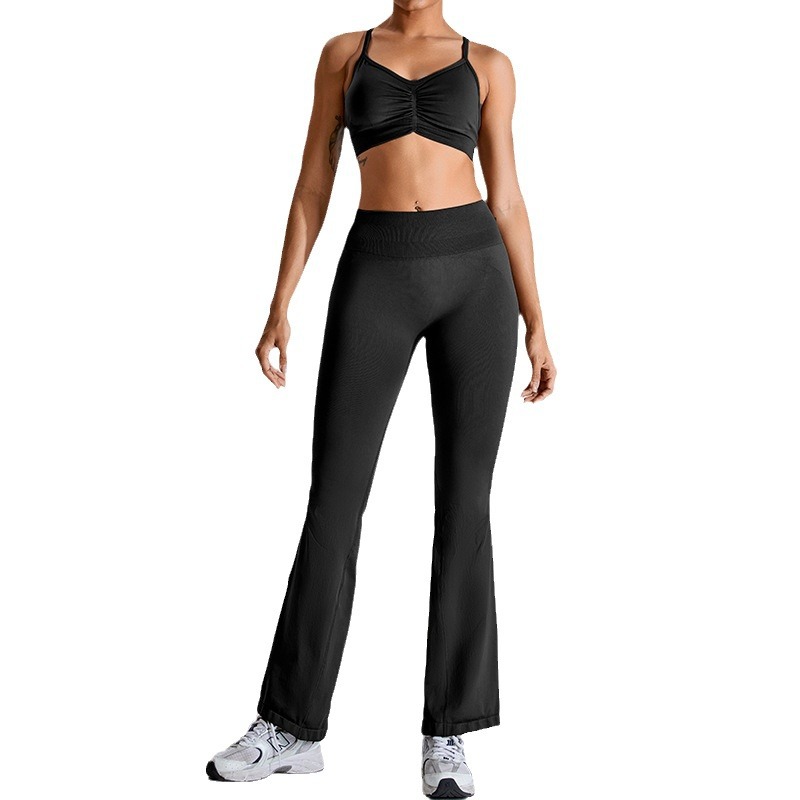 Peach Hip lifting micro-pull de secado rápido pantalones de fitness para correr Ropa de yoga sin costuras de ocio al aire libre de las mujeres traje deportivo de secado rápido de las mujeres