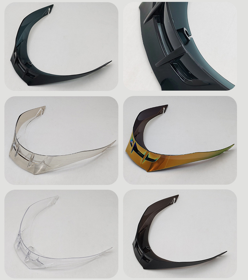 Pista Helmet Large Rear Wing Pista Gprr/Corsa Motorcycle Helmet Air Spoiler Modified Electroplated Rear Wing