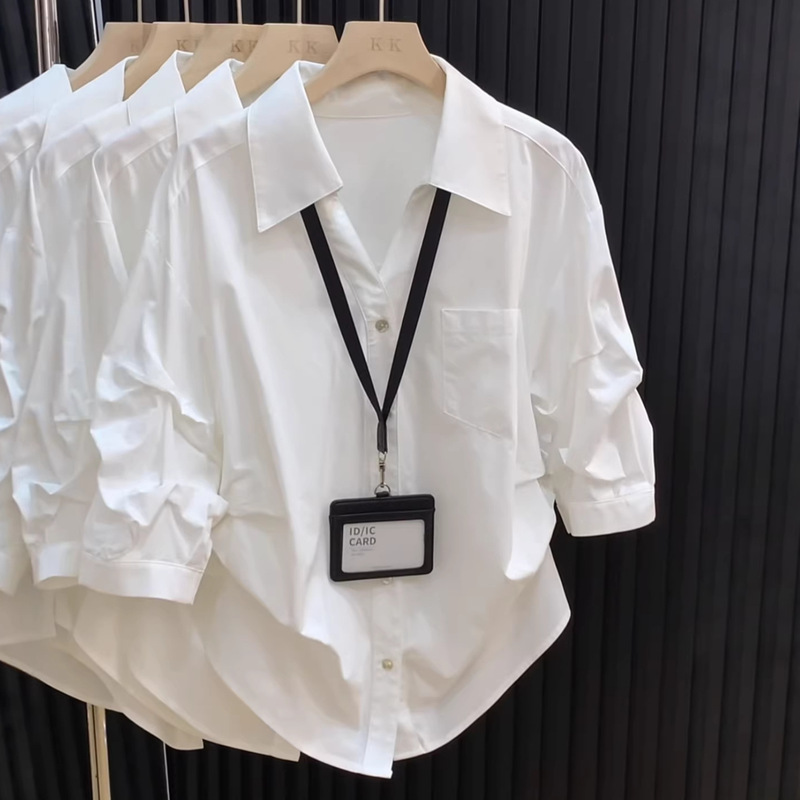 【Shirts That Can Be Styled】Elegant White Shirt for Women, Spring/Summer 2026, High-End Luxury, Waist-Cinching Blouse 【Shirts That Can Be Styled】Elegant White Shirt for Women, Spring/Summer 2026, High-End Luxury, Waist-Cinching Blouse