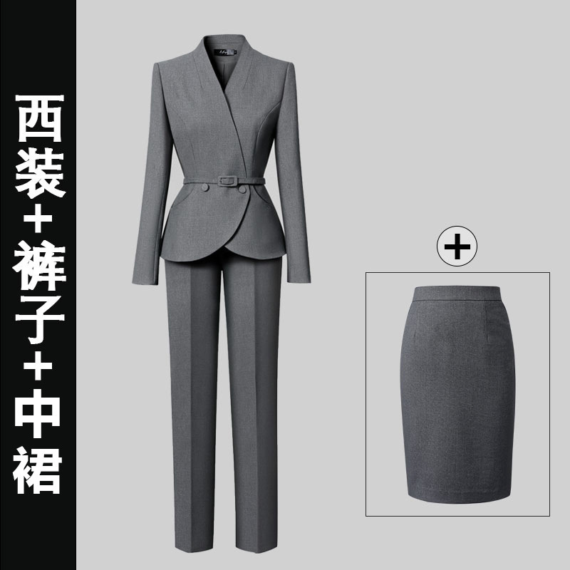 西装套装女2025新款职业气质时尚干练售楼部案场客服珠宝店工作服|undefined