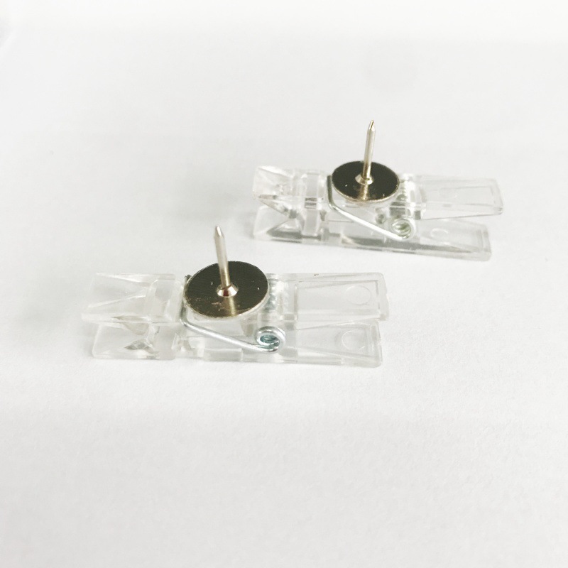 3.5*0.7cm 플라스틱 클립 압정-투명 색상
