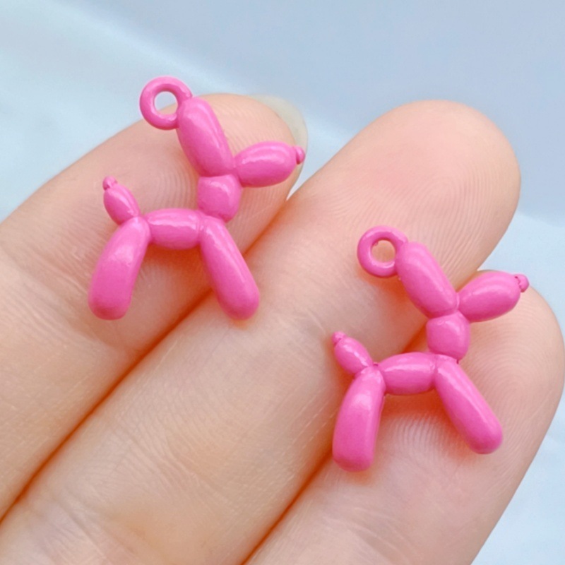 合金ペンダントペンダントペイントカラーバルーン犬愛 DIY アクセサリーブレスレットネックレスキーホルダージュエリーアクセサリー|undefined