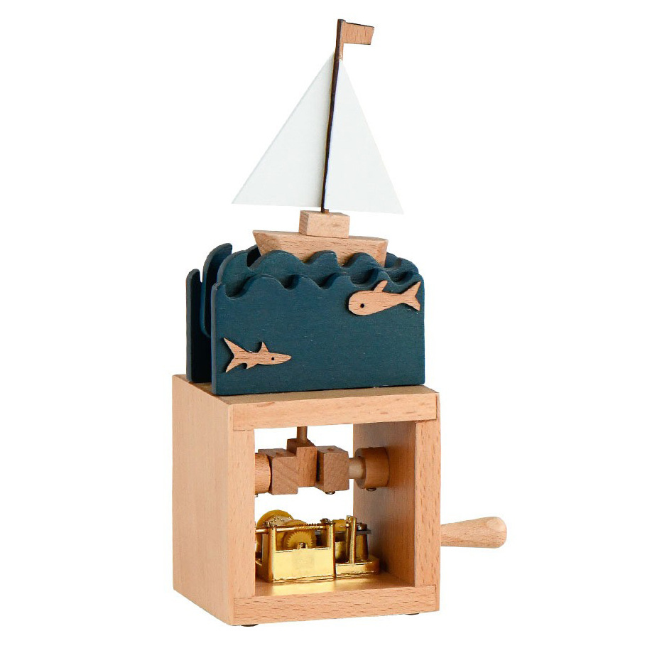 手振り動物木製オルゴールオルゴールクリエイティブ工芸品家具置物祝日誕生日プレゼント遊び