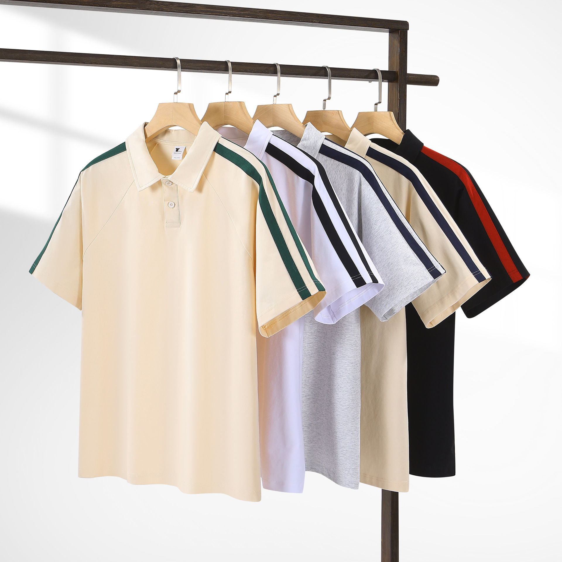 (comprar el grupo de viento del campus de segunda apertura Solona) 2025 primavera y verano nuevo estilo de 200 g camisa de algodón para hombres TOLO de manga corta para hombres