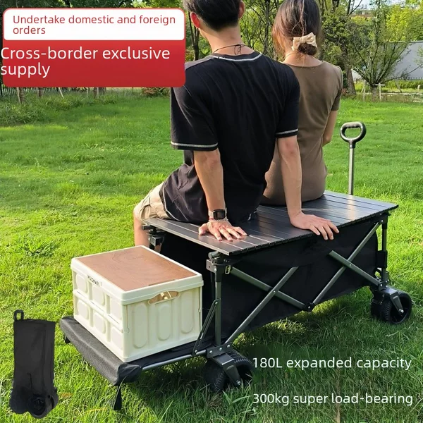 Outdoor cart Camper car Foldable camp car Children can lie outdoors Can drive a trailer Stall car Picnic car