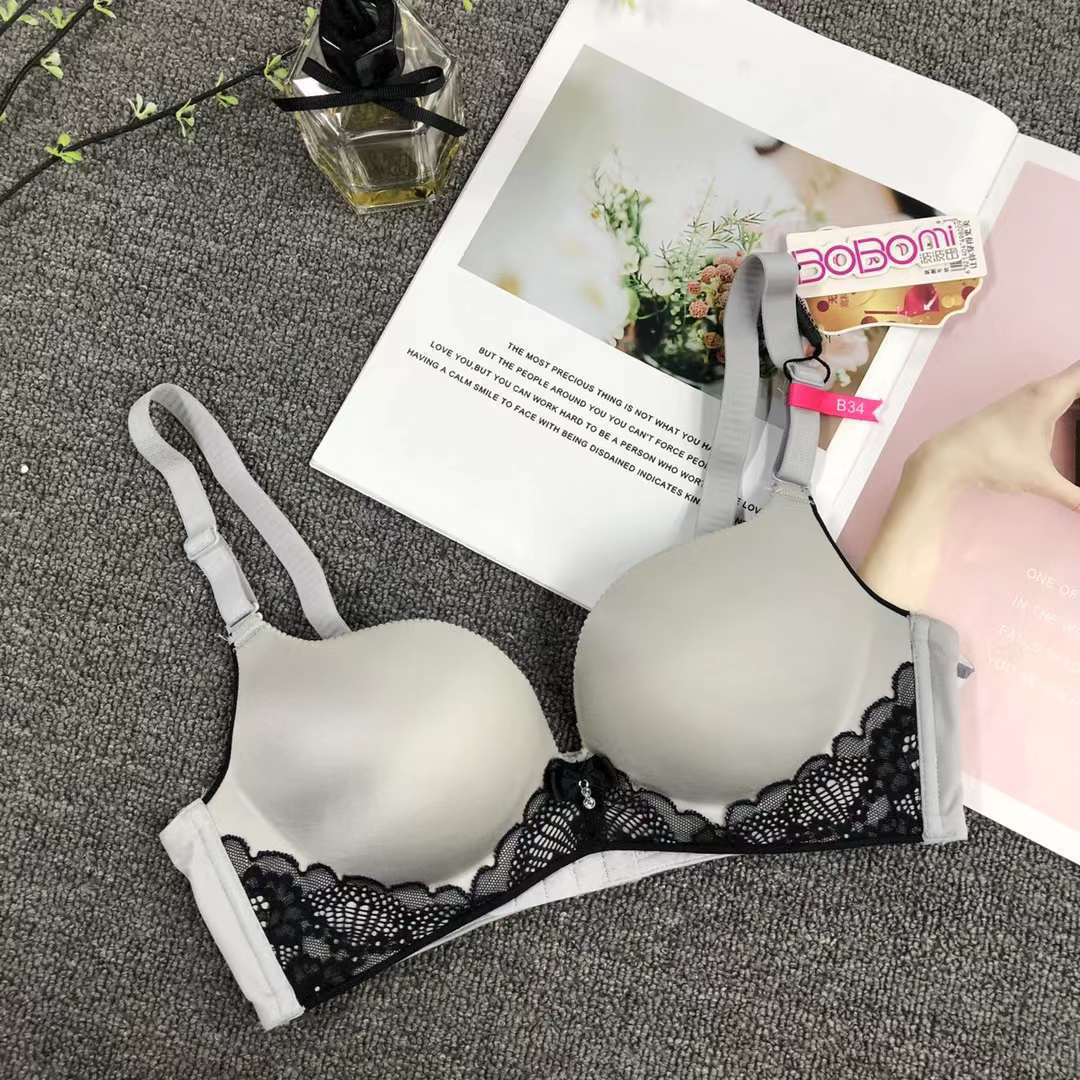 Filipina brillante ropa interior sin costuras de espesor medio de alta calidad push up multi-color multi-tamaño sujetador inalámbrico al por mayor